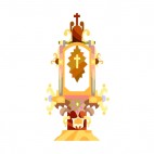 Cross statue, decals stickers