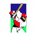 Batter with big muscles, decals stickers