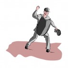 Baseball umpire out signal, decals stickers