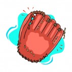 Brand new baseball glove, decals stickers