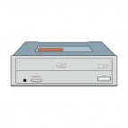 48x internal cd rom drive, decals stickers