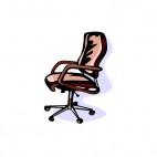 Armchair on wheels, decals stickers