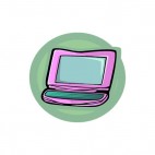 pink notebook, decals stickers