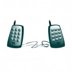 Communication speakerphones, decals stickers