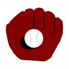 Baseball glove with ball, decals stickers