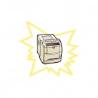 Business printer, decals stickers