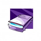 Purple scanner, decals stickers