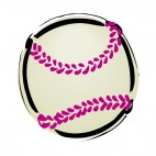 Baseball ball drawing, decals stickers