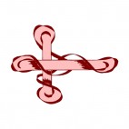 Pink cross, decals stickers