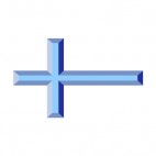 Blue cross, decals stickers