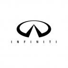 Infiniti logo and text, decals stickers