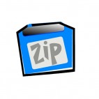 Blue zip disk, decals stickers