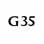 Infiniti G35, decals stickers