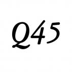 Infiniti Q45, decals stickers
