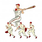 Baseball players, decals stickers