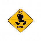 PC fixing sign, decals stickers