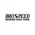 Brospeed performance exhaust systems, decals stickers