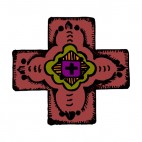 Native cross, decals stickers