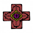 Native cross, decals stickers