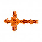 Orange and brown cross, decals stickers