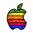 Apple logo, decals stickers