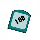 1 GB jaz disk, decals stickers