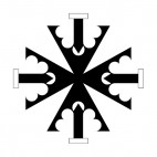 Pheon cross, decals stickers