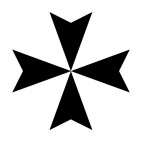 Maltese cross, decals stickers