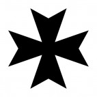 Maltese cross, decals stickers