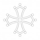 Clechee cross, decals stickers