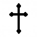 Budded cross, decals stickers
