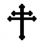Budded cross, decals stickers
