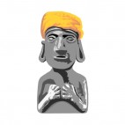 Long ears with orange hat figure, decals stickers