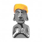 Long ears with orange hat figure, decals stickers