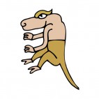 Beige with brown tail animal figure, decals stickers