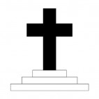 Calvary cross, decals stickers