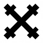 St julian cross, decals stickers