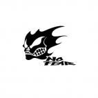 No fear skull solid, decals stickers