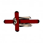 Brown shrouded Cross, decals stickers