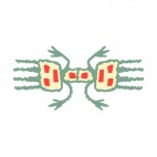 Two Beige and red men figure, decals stickers