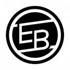 EB soccer team logo, decals stickers