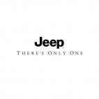 Jeep there's only one, decals stickers
