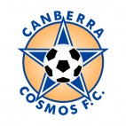 Canberra Cosmos FC soccer team logo, decals stickers