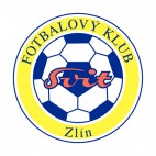 Zlin Czech Club soccer team logo, decals stickers