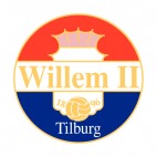 Willem II Tilburg soccer team logo, decals stickers