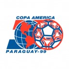 Copa America 1999 Paraguay logo, decals stickers