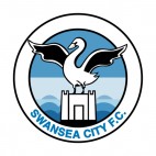 Swansea City FC soccer team logo, decals stickers