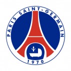 Paris Saint-Germain FC soccer team logo, decals stickers