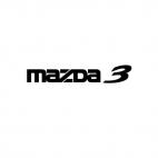 Mazda 3, decals stickers