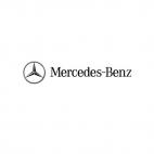 Mercedes Benz logo and text, decals stickers